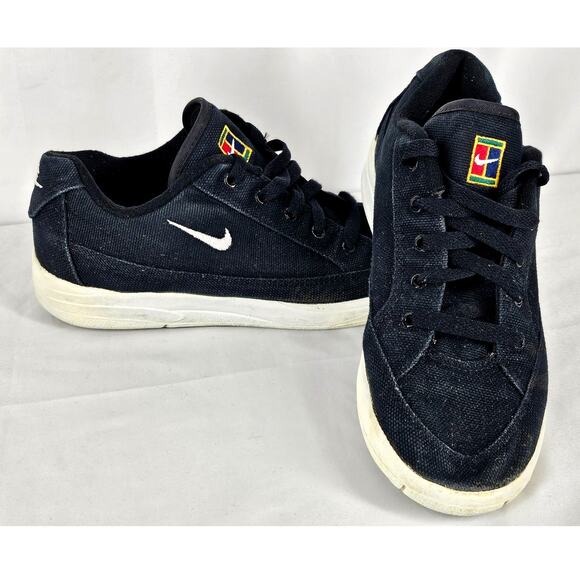 NIKE BOY'S VINTAGE GTS 1994 BLACK CANVAS SKATE SHOES – SIZE 5Y – CHALLENGE COURT - Picture 5 of 11